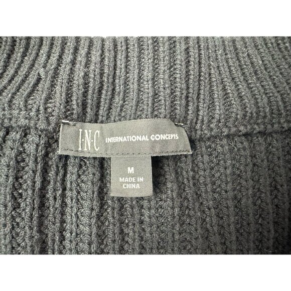 INC International Concepts Size M Womens Sweater Black V Neck Pullover - Picture 3 of 4